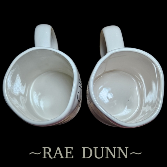 Rae Dunn pair of coffee mugs 'Hustle Hard' & 'Girl Boss' - Picture 5 of 9